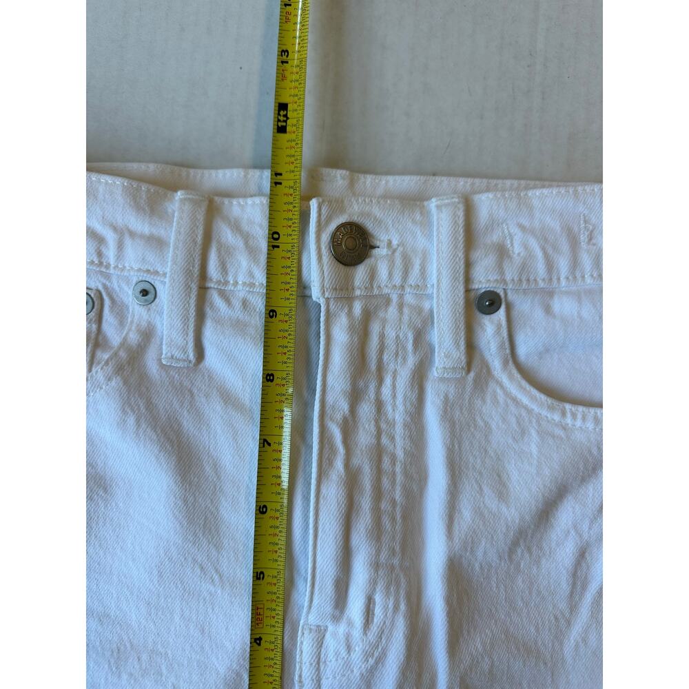 Madewell High Rise White Denim Cutoff Shorts - Size 26 - Picture 7 of 8